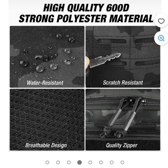 Ghosthorn New Black Camouflage Tactical Fishing Waterproof Lightweight Backpack - Picture 10 of 12